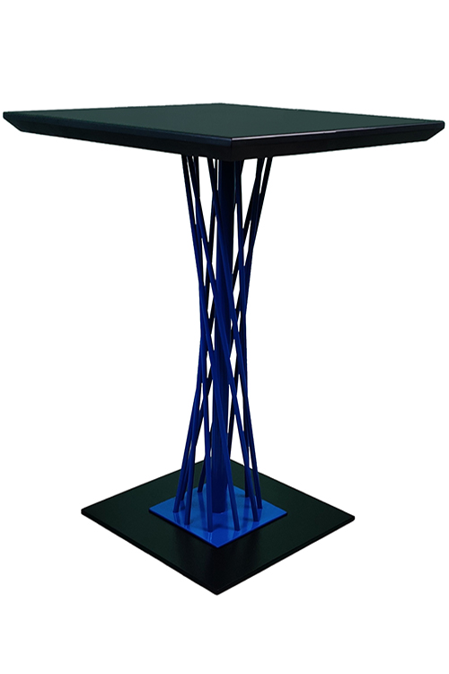 Стол с металлическим подножьем Настя Тwist Blue 6
