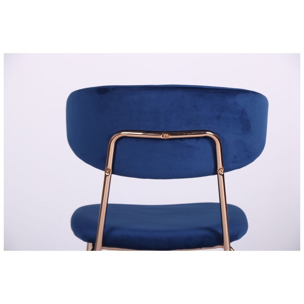 Стілець Alphabet B gold / royal blue - Купити стильний стілець для кафе, ресторану та дому | NBB 13