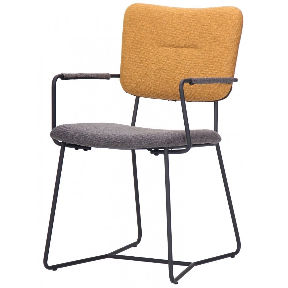 Стілець Alphabet H black / yellow gray - Купити стильний стілець у стилі лофт для дому та закладів | NBB 5