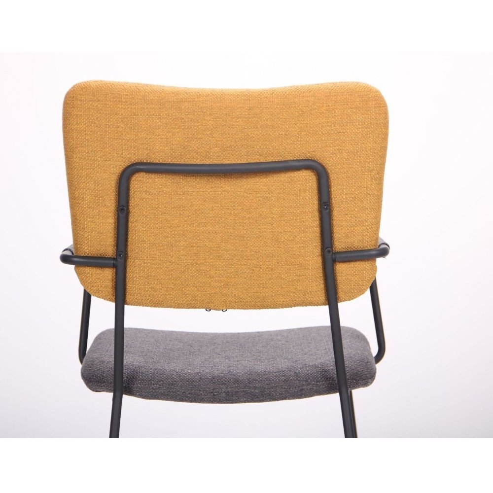 Стілець Alphabet H black / yellow gray - Купити стильний стілець у стилі лофт для дому та закладів | NBB 10