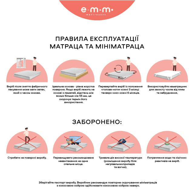 ➤Беспружинный матрас Артист Санти / Santi 200х200 см - купить по низкой цене с доставкой по Украине 11